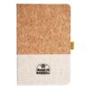 Cork And Heathered Fabric Hardcover Journal 5.5" X 8.25" Thumbnail