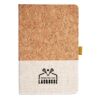 Cork And Heathered Fabric Hardcover Journal 5.5" X 8.25" Thumbnail