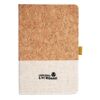Cork And Heathered Fabric Hardcover Journal 5.5" X 8.25" Thumbnail