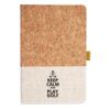 Cork And Heathered Fabric Hardcover Journal 5.5" X 8.25" Thumbnail