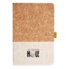 Cork And Heathered Fabric Hardcover Journal 5.5" X 8.25" Thumbnail