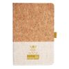 Cork And Heathered Fabric Hardcover Journal 5.5" X 8.25" Thumbnail