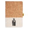 Cork And Heathered Fabric Hardcover Journal 5.5" X 8.25" Thumbnail