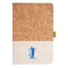 Cork And Heathered Fabric Hardcover Journal 5.5" X 8.25" Thumbnail
