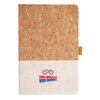 Cork And Heathered Fabric Hardcover Journal 5.5" X 8.25" Thumbnail