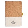 Cork And Heathered Fabric Hardcover Journal 5.5" X 8.25" Thumbnail