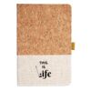 Cork And Heathered Fabric Hardcover Journal 5.5" X 8.25" Thumbnail