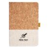 Cork And Heathered Fabric Hardcover Journal 5.5" X 8.25" Thumbnail