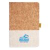 Cork And Heathered Fabric Hardcover Journal 5.5" X 8.25" Thumbnail