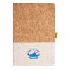 Cork And Heathered Fabric Hardcover Journal 5.5" X 8.25" Thumbnail