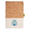 Cork And Heathered Fabric Hardcover Journal 5.5" X 8.25" Thumbnail
