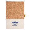 Cork And Heathered Fabric Hardcover Journal 5.5" X 8.25" Thumbnail