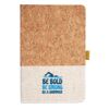 Cork And Heathered Fabric Hardcover Journal 5.5" X 8.25" Thumbnail