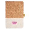 Cork And Heathered Fabric Hardcover Journal 5.5" X 8.25" Thumbnail