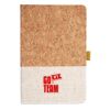 Cork And Heathered Fabric Hardcover Journal 5.5" X 8.25" Thumbnail