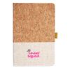 Cork And Heathered Fabric Hardcover Journal 5.5" X 8.25" Thumbnail