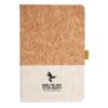 Cork And Heathered Fabric Hardcover Journal 5.5" X 8.25" Thumbnail