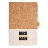 Cork And Heathered Fabric Hardcover Journal 5.5" X 8.25" Thumbnail