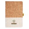 Cork And Heathered Fabric Hardcover Journal 5.5" X 8.25" Thumbnail