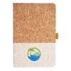 Cork And Heathered Fabric Hardcover Journal 5.5" X 8.25" Thumbnail