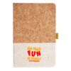 Cork And Heathered Fabric Hardcover Journal 5.5" X 8.25" Thumbnail