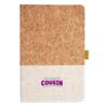 Cork And Heathered Fabric Hardcover Journal 5.5" X 8.25" Thumbnail