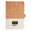 Cork And Heathered Fabric Hardcover Journal 5.5" X 8.25" Thumbnail