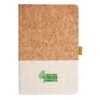 Cork And Heathered Fabric Hardcover Journal 5.5" X 8.25" Thumbnail