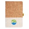 Cork And Heathered Fabric Hardcover Journal 5.5" X 8.25" Thumbnail