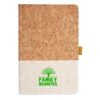 Cork And Heathered Fabric Hardcover Journal 5.5" X 8.25" Thumbnail