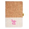 Cork And Heathered Fabric Hardcover Journal 5.5" X 8.25" Thumbnail