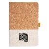 Cork And Heathered Fabric Hardcover Journal 5.5" X 8.25" Thumbnail