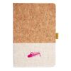 Cork And Heathered Fabric Hardcover Journal 5.5" X 8.25" Thumbnail