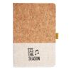 Cork And Heathered Fabric Hardcover Journal 5.5" X 8.25" Thumbnail