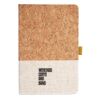 Cork And Heathered Fabric Hardcover Journal 5.5" X 8.25" Thumbnail