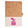Cork And Heathered Fabric Hardcover Journal 5.5" X 8.25" Thumbnail