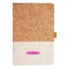 Cork And Heathered Fabric Hardcover Journal 5.5" X 8.25" Thumbnail