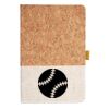 Cork And Heathered Fabric Hardcover Journal 5.5" X 8.25" Thumbnail