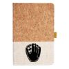 Cork And Heathered Fabric Hardcover Journal 5.5" X 8.25" Thumbnail