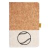 Cork And Heathered Fabric Hardcover Journal 5.5" X 8.25" Thumbnail