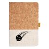 Cork And Heathered Fabric Hardcover Journal 5.5" X 8.25" Thumbnail