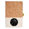 Cork And Heathered Fabric Hardcover Journal 5.5" X 8.25" Thumbnail