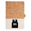 Cork And Heathered Fabric Hardcover Journal 5.5" X 8.25" Thumbnail