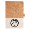 Cork And Heathered Fabric Hardcover Journal 5.5" X 8.25" Thumbnail