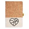 Cork And Heathered Fabric Hardcover Journal 5.5" X 8.25" Thumbnail