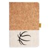 Cork And Heathered Fabric Hardcover Journal 5.5" X 8.25" Thumbnail