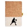 Cork And Heathered Fabric Hardcover Journal 5.5" X 8.25" Thumbnail