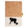 Cork And Heathered Fabric Hardcover Journal 5.5" X 8.25" Thumbnail
