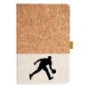 Cork And Heathered Fabric Hardcover Journal 5.5" X 8.25" Thumbnail