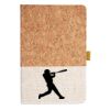 Cork And Heathered Fabric Hardcover Journal 5.5" X 8.25" Thumbnail